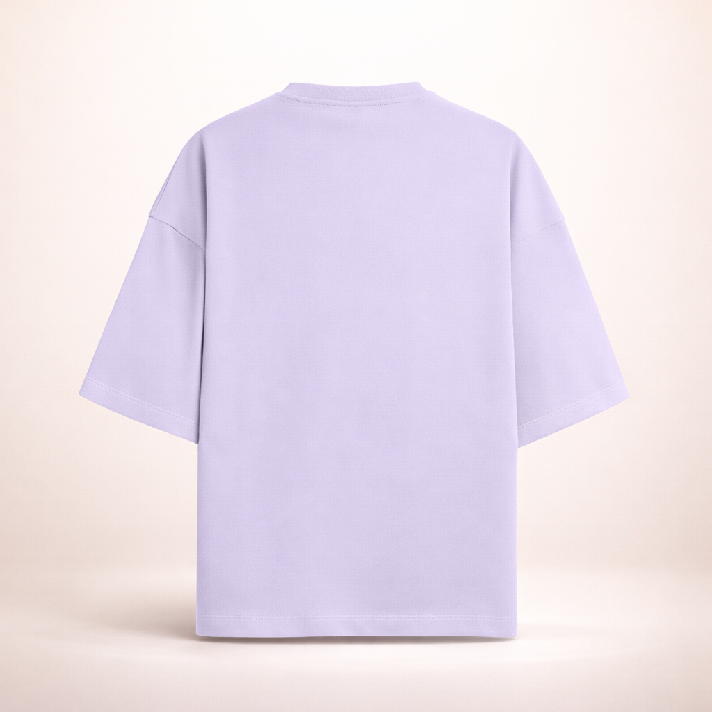 Premium Oversized Terry Cotton T-Shirt - 260 GSM Lavender