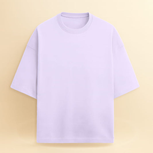 Premium Oversized Terry Cotton T-Shirt - 260 GSM Lavender